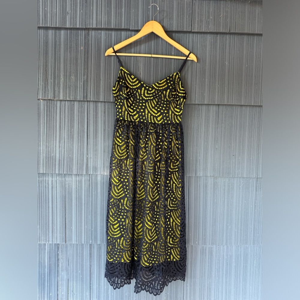 ASOS midi lace overlay dress